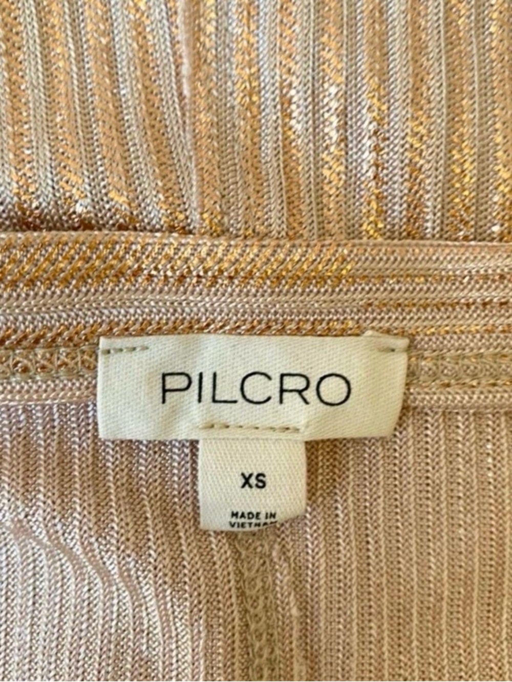 NEW Anthropologie The Andie Shine Ribbed Henley Top, Size XS - Picture 6 of 9